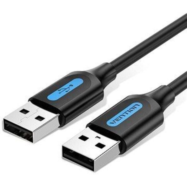 Cable USB 2.0 Vention COJBC/ USB Macho - USB Macho/ 480Mbps/ 25cm/ Negro 6922794748422 COJBC VEN-CAB COJBC