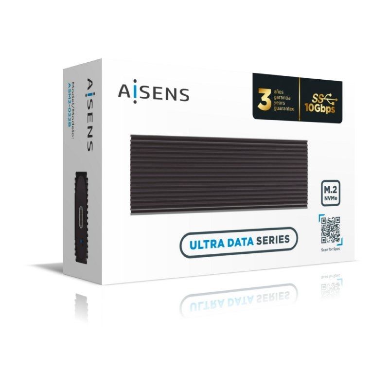 Caja-Externa-para-Disco-SSD-M.2-NVMe-Aisens-ASM2-022B-USB-3.2-Sin-tornillos-8436574707847-ASM2-022B-AIS-CAJA-ASM2-022B-4