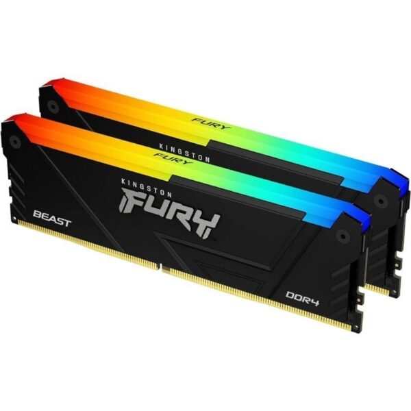 Memoria RAM Kingston FURY Beast RGB 2 x 16GB/ DDR4/ 3200MHz/ 1.35V/ CL16/ DIMM 740617337969 KF432C16BB12AK2/32 KIN-FB KF432C16BB12AK2 32