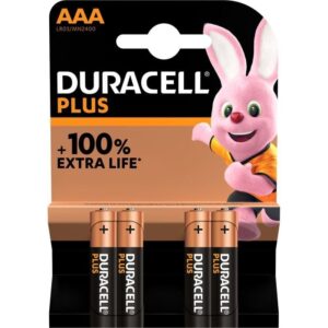Pack de 4 Pilas AAA Duracell Plus MN2400/ 1.5V/ Alcalinas 5000394141117 MN2400 DRC-PILA MN2400
