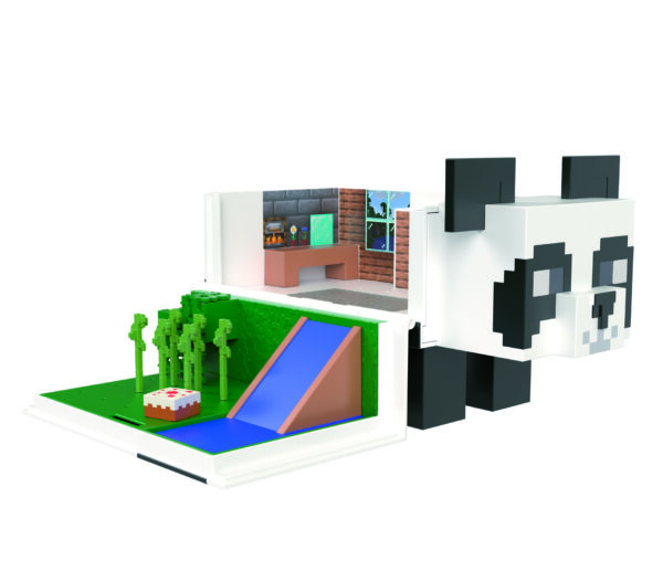 0194735114627 | P/N: HLL25 | Cod. Artículo: DSP0000015490 Figura mattel minecraft mob head mini panda casa de juegos