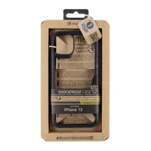 8426801165816 | P/N: MCSPS0008 | Cod. Artículo: DSP0000023397 Funda muvit shockproof 2m para apple iphone 13 transparente - negra