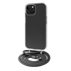 8426801172913 | P/N: MCBKC0300 | Cod. Artículo: DSP0000023408 Funda muvit recycletek para apple iphone 15 transparente + colgante negro