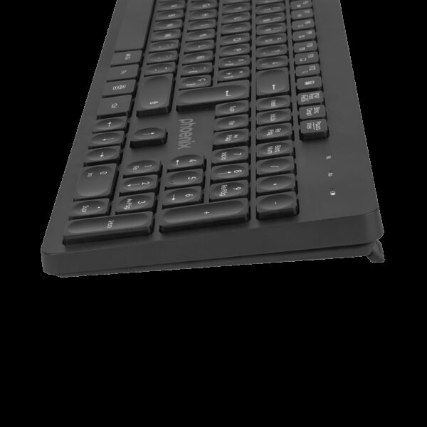 Teclado inalambrico qwerty phoenix k200 negro delgado - Imagen 4