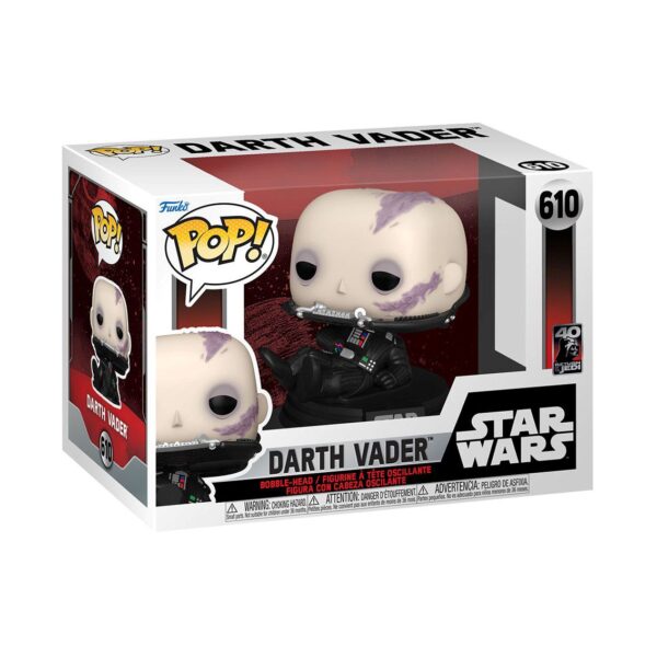 Funko pop star wars retorno del jedi 40 aniversario darth vader desenmascarado 70750 - Imagen 2