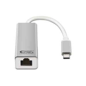 Adaptador USB Tipo-C - RJ45 Nanocable 10.03.0402/ 1000Mbps 8433281008021 10.03.0402 NAN-ADP 10.03.0402