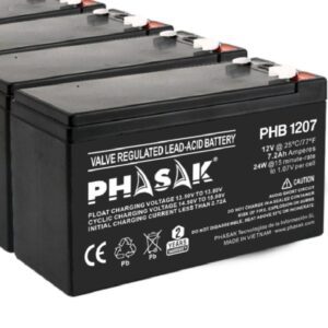 Batería Phasak PHB 1207 compatible con SAI/UPS PHASAK según especificaciones 5605922004423 PHB 1207 PHK-BAT PHB 1207