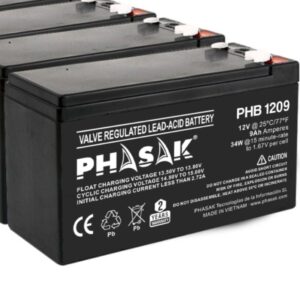 Batería Phasak PHB 1209 compatible con SAI/UPS PHASAK según especificaciones 5605922047222 PHB 1209 PHK-BAT PHB 1209