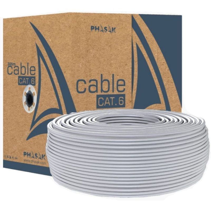 Bobina de Cable RJ45 UTP Phasak PHR 6100 Cat.6/ 100m 5605922050895 PHR 6100 PHK-CAB PHR 6100