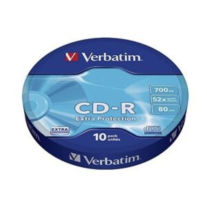 CD-R Verbatim Datalife 52X/ Tarrina-10uds 023942434375 43437 VERB-CD DATALIFE 700MB 10U