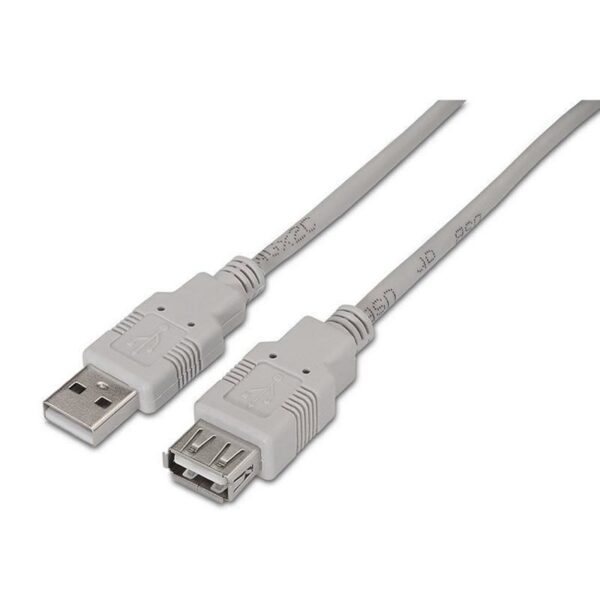 Cable Alargador USB 2.0 Aisens A101-0012/ USB Macho - USB Hembra/ Hasta 2.5W/ 60Mbps/ 1m/ Beige 8436574700114 A101-0012 AIS-CAB A101-0012