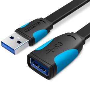 Cable Alargador USB 3.0 Vention VAS-A13-B150/ USB Macho - USB Hembra/ 5Gbps/ 1.5m/ Negro y Azul 6922794719385 VAS-A13-B150 VEN-CAB VAS-A13-B150