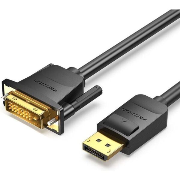 Cable Conversor Vention HAFBG/ DisplayPort Macho - DVI Macho/ 1.5m/ Negro 6922794745285 HAFBG VEN-CAB HAFBG