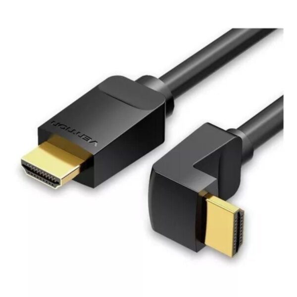 Cable HDMI 2.0 4K Acodado 90º Vention AARBH/ HDMI Macho - HDMI Macho/ 2m/ Negro 6922794745391 AARBH VEN-CAB AARBH