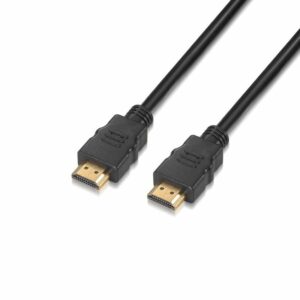 Cable HDMI 2.0 4K Aisens A120-0119/ HDMI Macho - HDMI Macho/ Hasta 10W/ 2250Mbps/ 1m/ Certificado/ Negro 8436574701180 A120-0119 AIS-CAB A120-0119