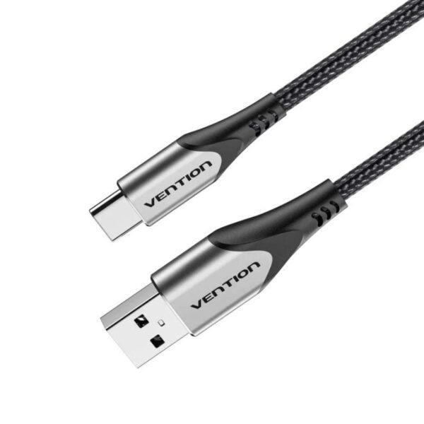 Cable USB 2.0 Tipo-C Vention CODHG/ USB Macho - USB Tipo-C Macho/ Hasta 60W/ 480Mbps/ 1.5m/ Gris 6922794747067 CODHG VEN-CAB CODHG