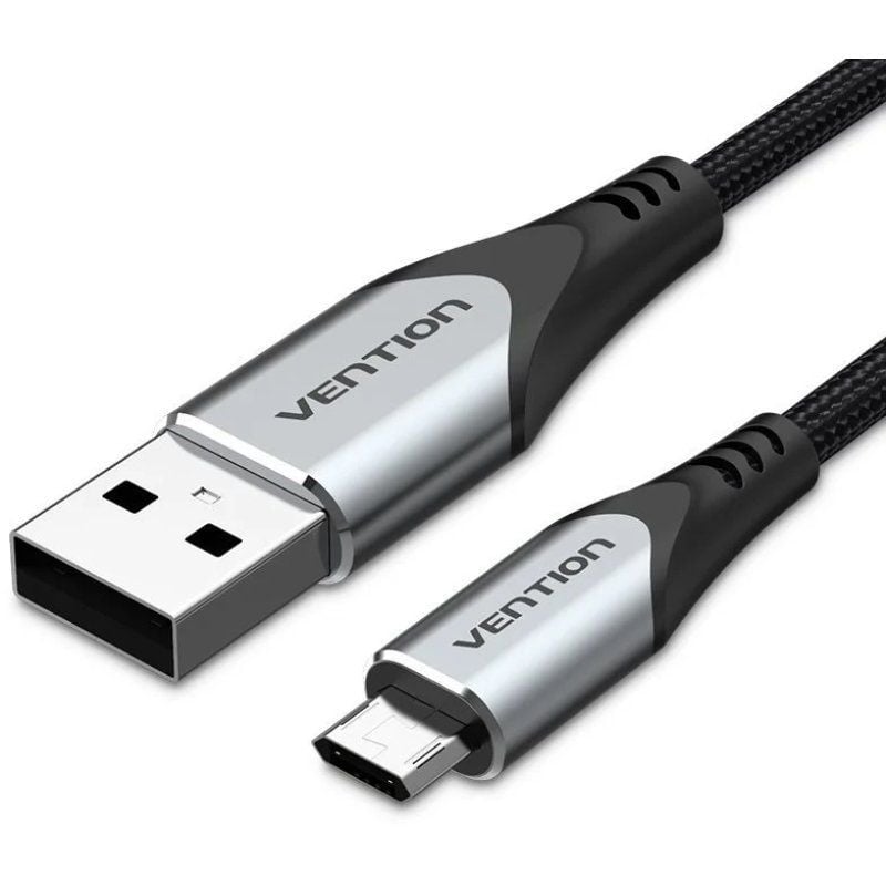 Cable USB 2.0 Vention COCHG/ USB Macho - MicroUSB Macho/ 480Mbps/ 1.5m/ Negro 6922794752436 COCHG VEN-CAB COCHG