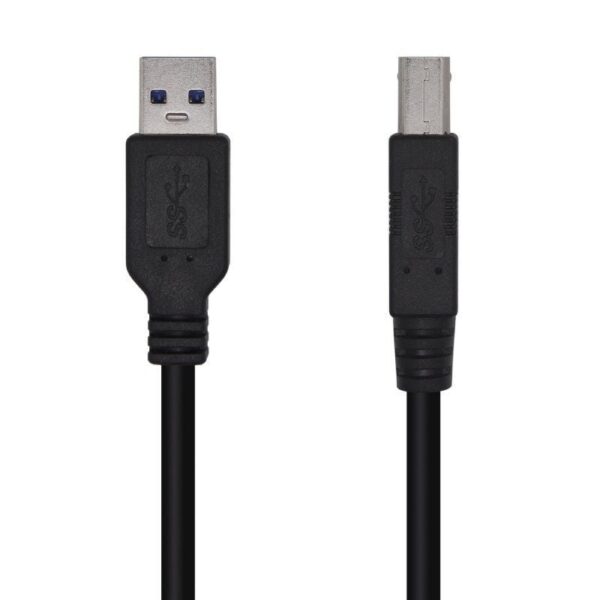 Cable USB 3.0 Impresora Aisens A105-0444/ USB Tipo-B Macho - USB Macho/ 2m/ Negro 8436574704983 A105-0444 AIS-CAB USB A105-0444