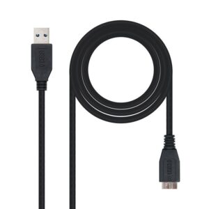 Cable USB 3.0 Nanocable 10.01.1101-BK/ USB Macho - MicroUSB Macho/ 1m/ Negro 8433281004689 10.01.1101-BK NAN-CAB 10 01 1101-BK