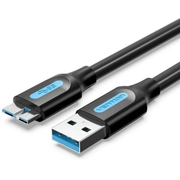 Cable USB 3.0 Vention COPBD/ USB Macho - MicroUSB Macho/ Hasta 10W/ 5Gbps/ 50cm/ Negro 6922794748910 COPBD VEN-CAB COPBD