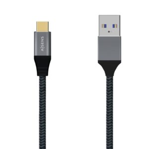 Cable USB 3.1 Aisens A107-0632/ USB Tipo-C Macho - USB Macho/ Hasta 27W/ 1250Mbps/ 1.5m/ Gris 8436574707267 A107-0632 AIS-CAB A107-0632