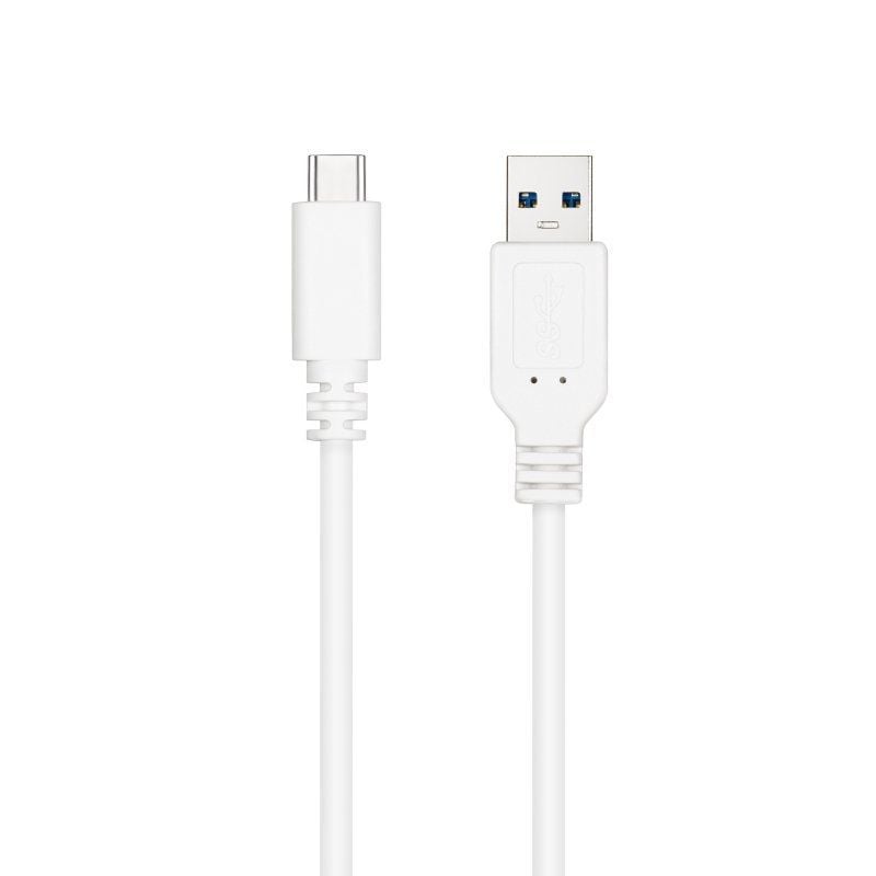 Cable USB 3.1 Nanocable 10.01.4001-W/ USB Tipo-C Macho - USB Macho/ 1m/ Blanco 8433281014152 10.01.4001-W NAN-CAB 10 01 4001-W