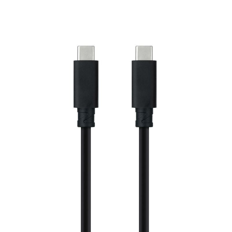 Cable USB 3.1 Nanocable 10.01.4100/ USB Tipo-C Macho - USB Tipo-C Macho/ 50cm/ Negro 8433281012462 10.01.4100 NAN-CAB 10 01 4100