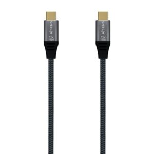 Cable USB 3.2 Tipo-C Aisens A107-0672 20GBPS 100W/ USB Tipo-C Macho - USB Tipo-C Macho/ Hasta 100W/ 2500Mbps/ 1.5m/ Gris 8436574707885 A107-0672 AIS-CAB A107-0672