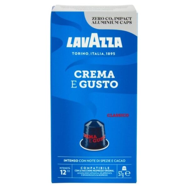 Cápsula Lavazza Crema e Gusto Clásico para cafeteras Nespresso/ Caja de 10 8000070053472 08672 LAV-CAFE CREMA GUS CLAS 10C