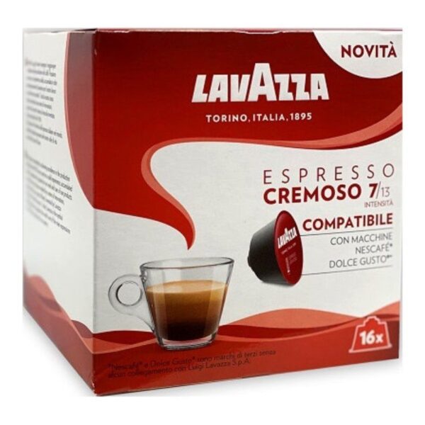 Cápsula Lavazza Espresso Cremoso para cafeteras Dolce Gusto/ Caja de 16 8000070042377 08620 LAV-CAFE ESP CREM 16C