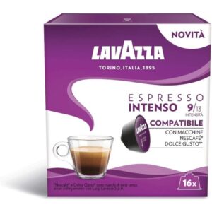 Cápsula Lavazza Espresso Intenso para cafeteras Dolce Gusto/ Caja de 16 8000070042438 08623 LAV-CAFE ESP INT 16C