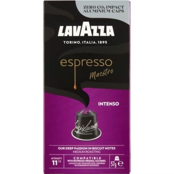 Cápsula Lavazza Espresso Maestro Intenso para cafeteras Nespresso/ Caja de 10 8000070054271 08670 LAV-CAFE ESP MAES INT 10C
