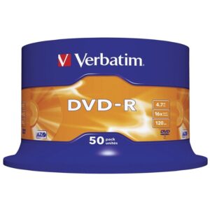 DVD-R Verbatim Advanced AZO 16X/ Tarrina-50uds 023942435488 43548 VERB-DVD-R 4.7GB 50U