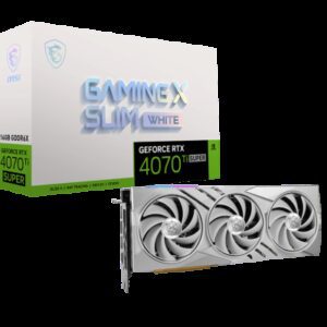 MSI GeForce RTX 4070 Ti SUPER 16G GAMING X SLIM WHITE NVIDIA 16 GB GDDR6X 4711377172363 | P/N: 912-V513-613 | Ref. Artículo: 1374048