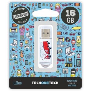 Pendrive 16GB Tech One Tech Camper VAN-VAN USB 2.0 8436546592037 TEC4004-16 TOT-CAMPER VAN-VAN 16GB