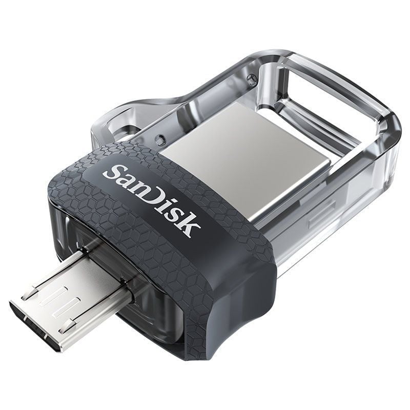 Pendrive 64GB SanDisk Dual m3.0 Ultra USB 3.0/ MicroUSB 619659149642 SDDD3-064G-G46 SND-FLASH DUAL M3 64GB