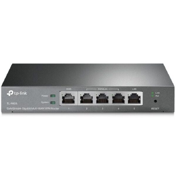 Router VPN SafeStream Gigabit TP-Link TL-R605/ 5 Puertos Multi-WAN 6935364089597 ER605 TPL-ROU TL-R605