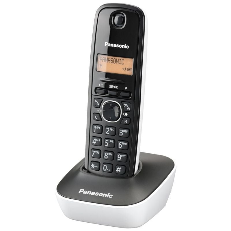 Teléfono Inalámbrico Panasonic KX-TG1611/ Negro y Blanco 5025232621729 KX-TG1611GW PAN-TEL KX-TG1611GW