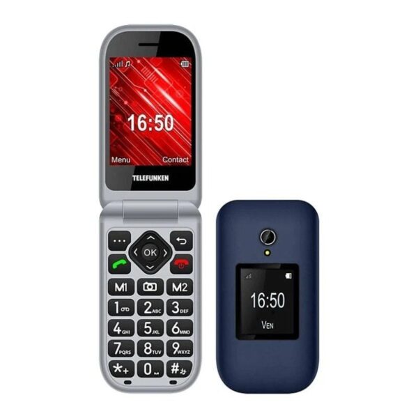 Teléfono Móvil Telefunken S460 para Personas Mayores/ Azul 7640256380452 TF-GSM-S460-BL TFK-TEL S460 BL