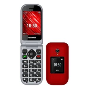 Teléfono Móvil Telefunken S460 para Personas Mayores/ Rojo 7640256380469 TF-GSM-S460-RD TFK-TEL S460 RD