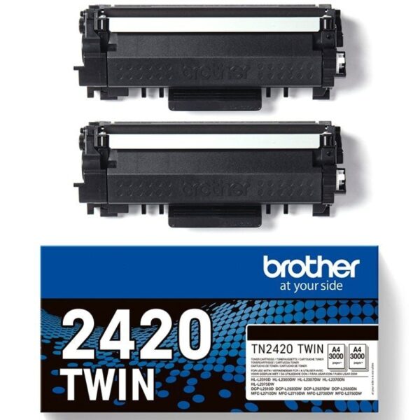 Tóner Original Brother TN2420TWIN Multipack XL Alta Capacidad/ 2x Negro 4977766812764 TN2420TWIN BRO-TN-2420TWIN