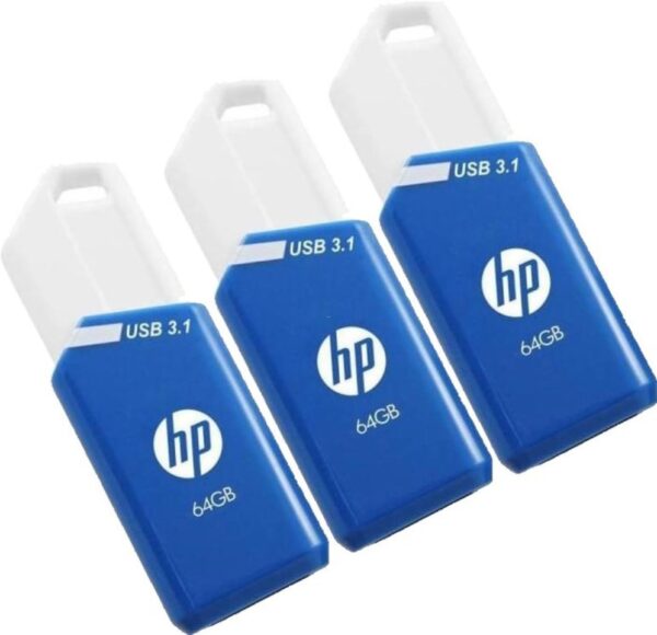 USB 3.1 HP 64GB X755W PACK DE 3 AZUL 4718006453596 P-HPFD755W64X3-GE