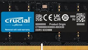 0649528906533 CT32G48C40S5 MODULO SODIMM DDR5 32GB 4800MHZ CRUCIAL CL40