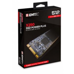 3126170170484 ECSSD512GX250 SSD M.2 2280 512GB EMTEC POWER PLUS X250 SATA (500GB)