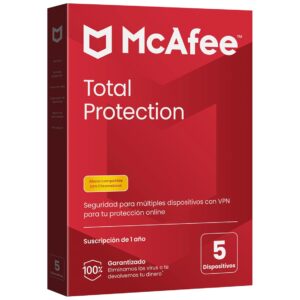 731944742151 | P/N: MTP21SNR5RFLT | Cod. Artículo: MGS0000013455 Antivirus mcafee total protection 5 dispositivos