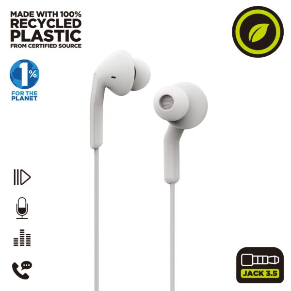 Auriculares muvit e57 blanco - Imagen 2