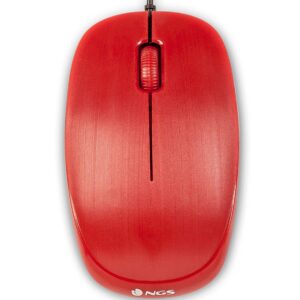 8435430606195 | P/N:  | Cod. Artículo: FLAMERED Raton con cable ngs flamered - optico - 1000dpi - 2 botones + scroll -  ergonomico - usb - rojo