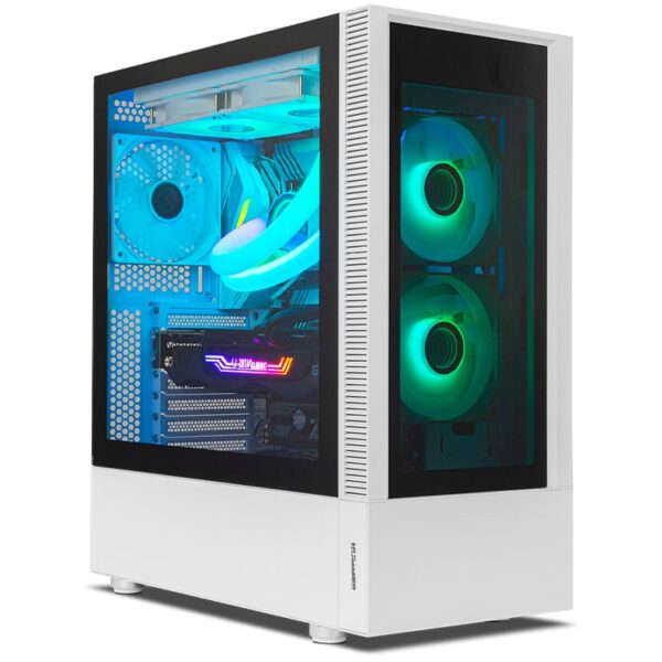 Caja ordenador gaming nox hummer nemesis atx 2 x usb 3.0 2 x usb 2.0 blanca argb - Imagen 2