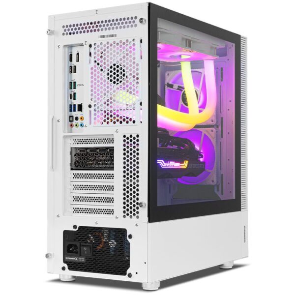 Caja ordenador gaming nox hummer nemesis atx 2 x usb 3.0 2 x usb 2.0 blanca argb - Imagen 5