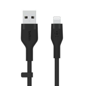 Belkin Cbl Silicqe USB-A LTG 2M noir Negro 0745883831913 | P/N: CAA008BT2MBK | Ref. Artículo: 1373409